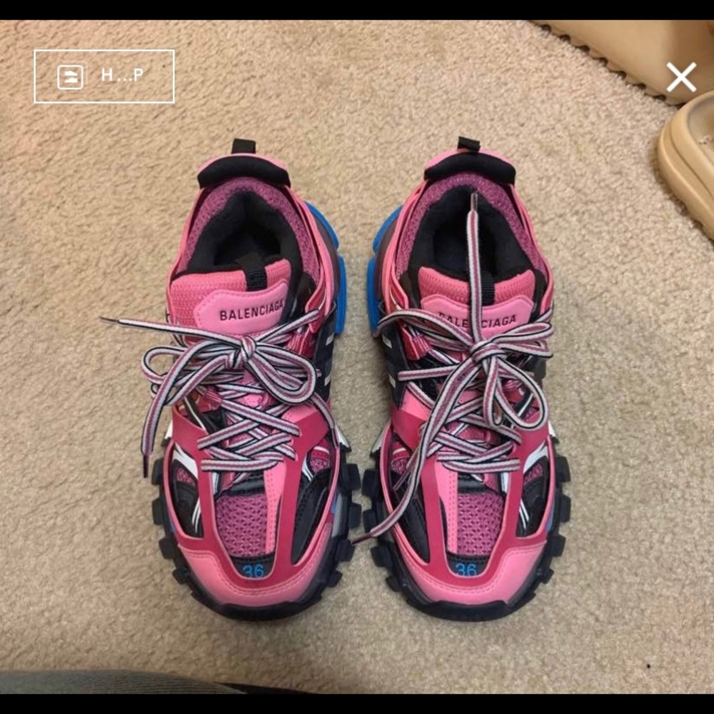 Balenciaga Pink and Blue Women's Sneakers
